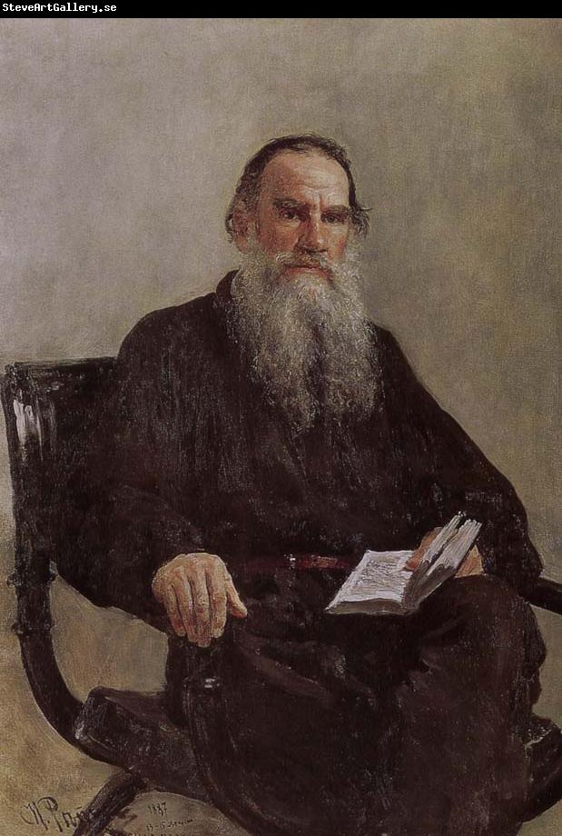 Ilia Efimovich Repin Tolstoy portrait